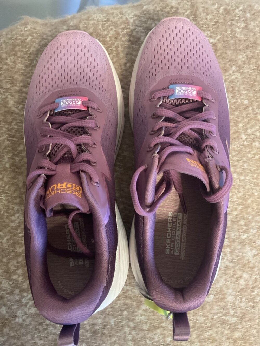 Skechers Go Run Max Cushioning Women’s Size 8 Purple Running Shoes Goga Mat NWT - Picture 5 of 8
